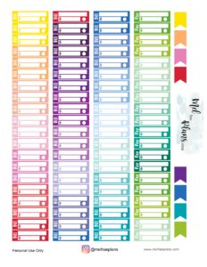 Free Printable Bill Tracker Budget Stickers – MelHasPlans