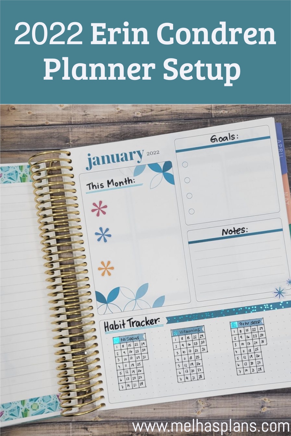 2022 Erin Condren Planner Setup - How to – MelHasPlans